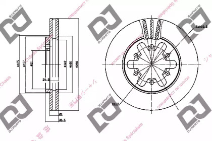 Тормозной диск DJ PARTS BD1056